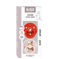 Mumin Colour 2-Pack Napp Latex stl 1 - Candy Apple