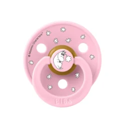 Mumin Colour 2-Pack Napp Latex stl 2 - Baby Pink
