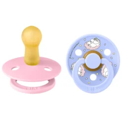 Mumin Colour 2-Pack Napp Latex stl 2 - Baby Pink
