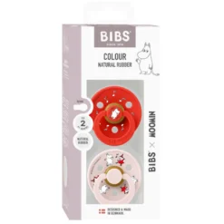 Mumin Colour 2-Pack Napp Latex stl 2 - Candy Apple
