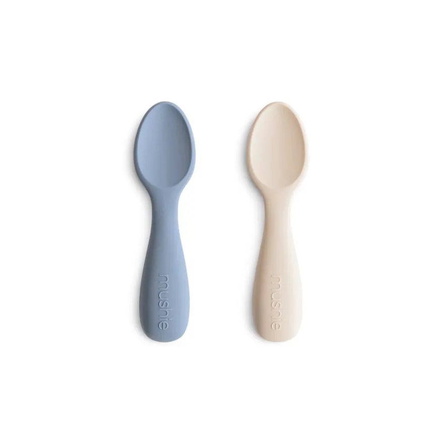 Mushie Korta Babyskedar 2-Pack - Tradewinds/Shifting Sand