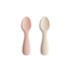 Mushie Korta Babyskedar 2-Pack - Sand Blush/Shifting Sand