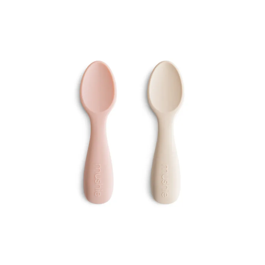 Mushie Korta Babyskedar 2-Pack - Sand Blush/Shifting Sand