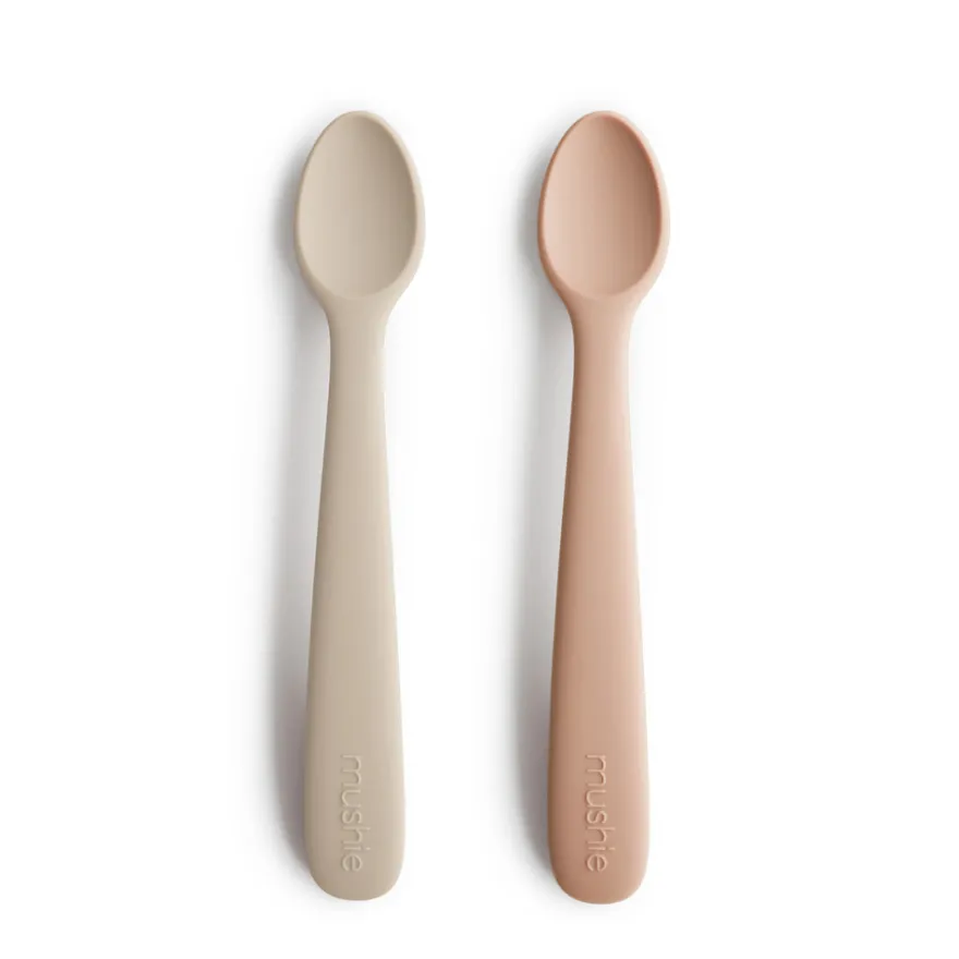 Mushie Silikonsked 2-pack - Blush/Shifting Sand