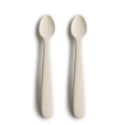 Mushie Silikonsked 2-pack - Ivory
