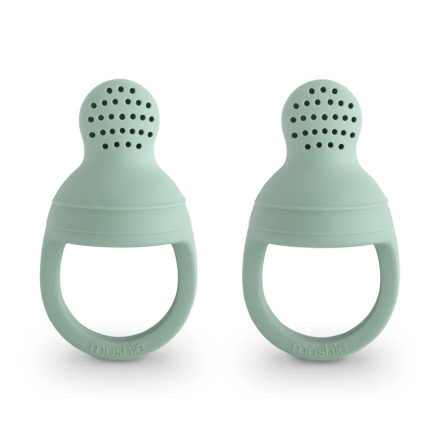 Mushie Smaknapp 2-Pack - Cambridge Blue