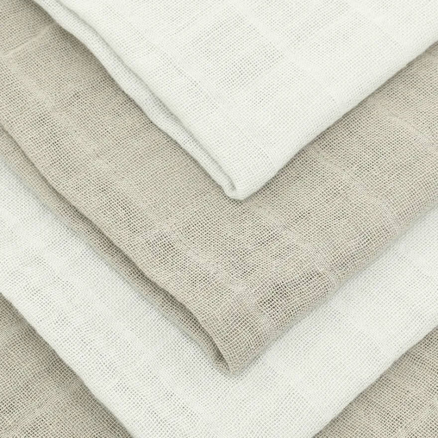 Muslinfilt (4‑pack) – Dried Sage – 65x65