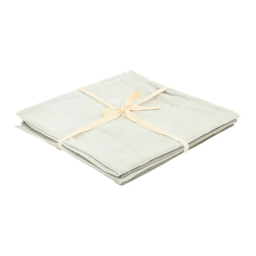 Muslinfilt (4‑pack) – Dried Sage – 65x65
