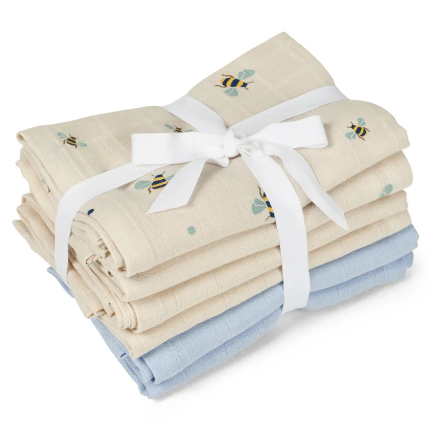 Muslin filt 6-pack – Honeybee Happy