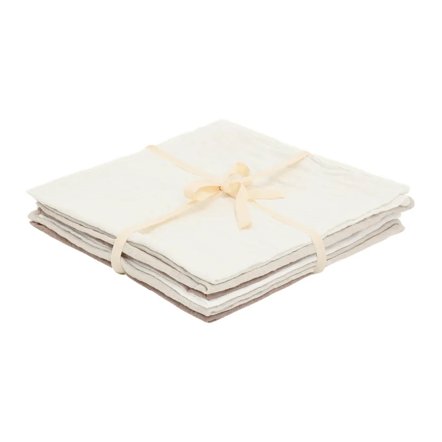 Muslinfilt (6‑pack) – Taupe Gray – 65x65