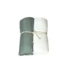 Muslinfilt 2-pack 70x70cm - Vit/Grön