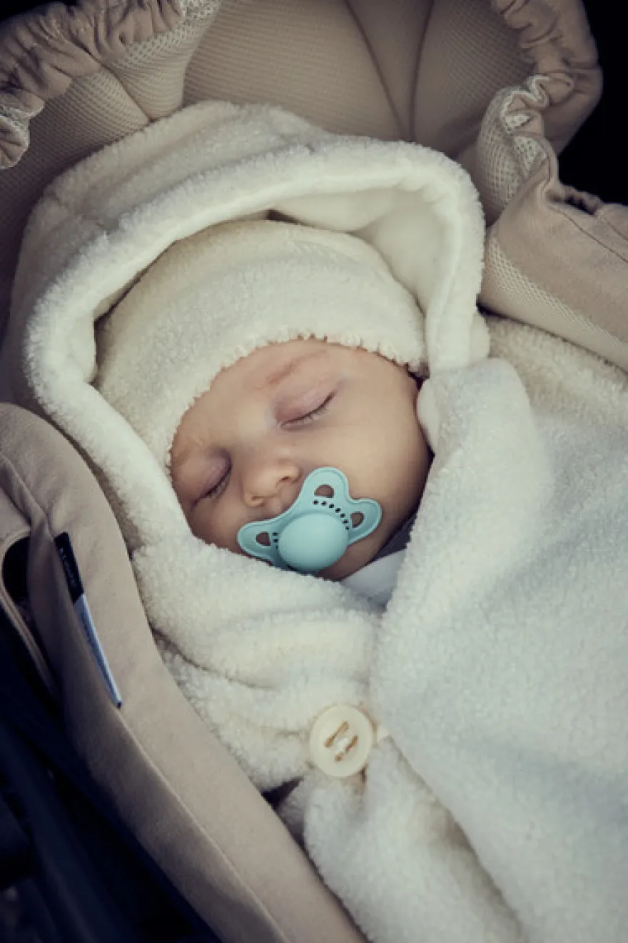 Najell Barnvagnsoverall - Teddy White