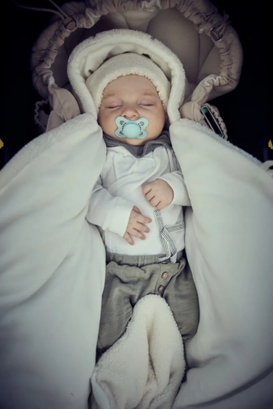 Najell Barnvagnsoverall - Teddy White