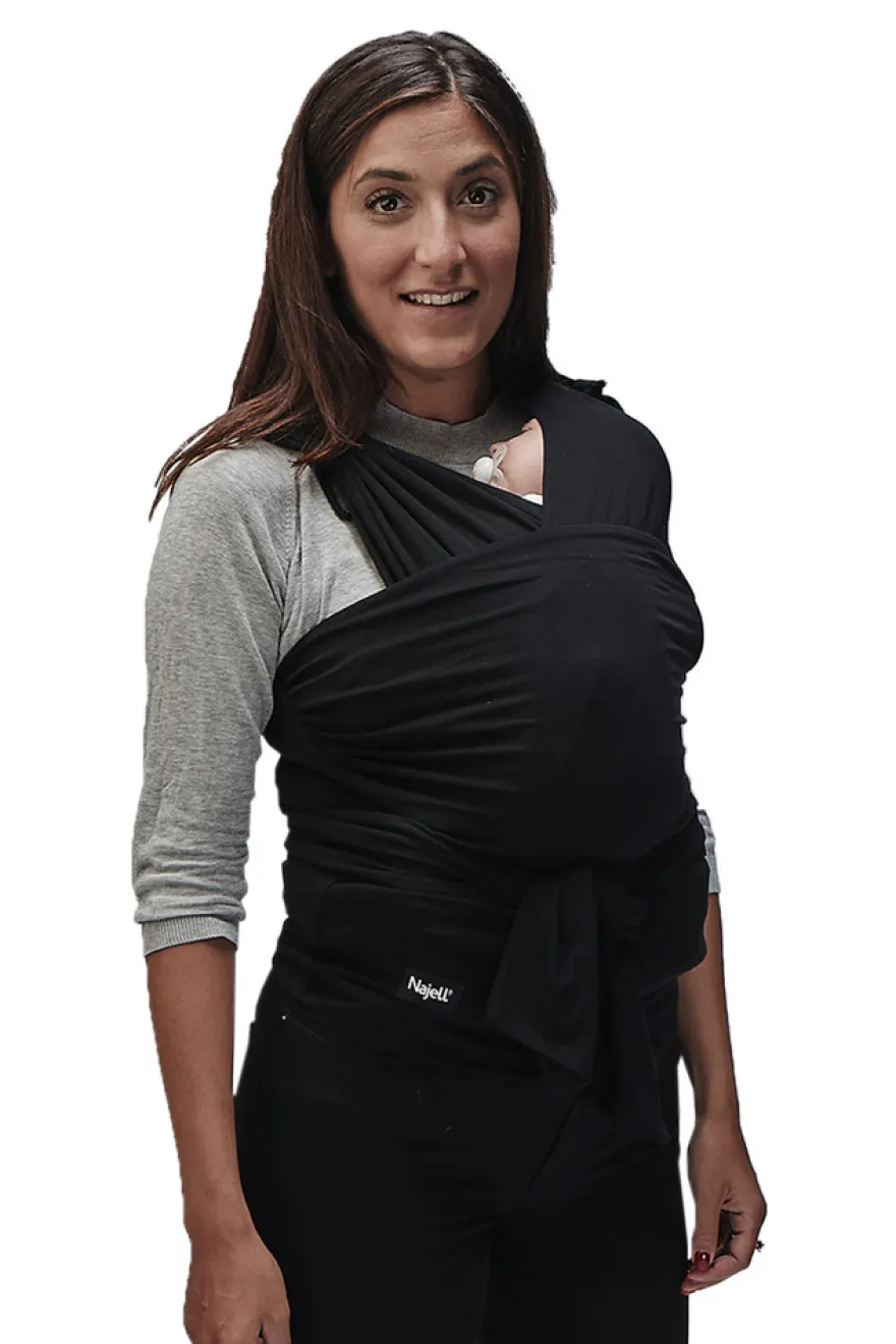 Najell Wrap Bärsjal L - Charcoal Black