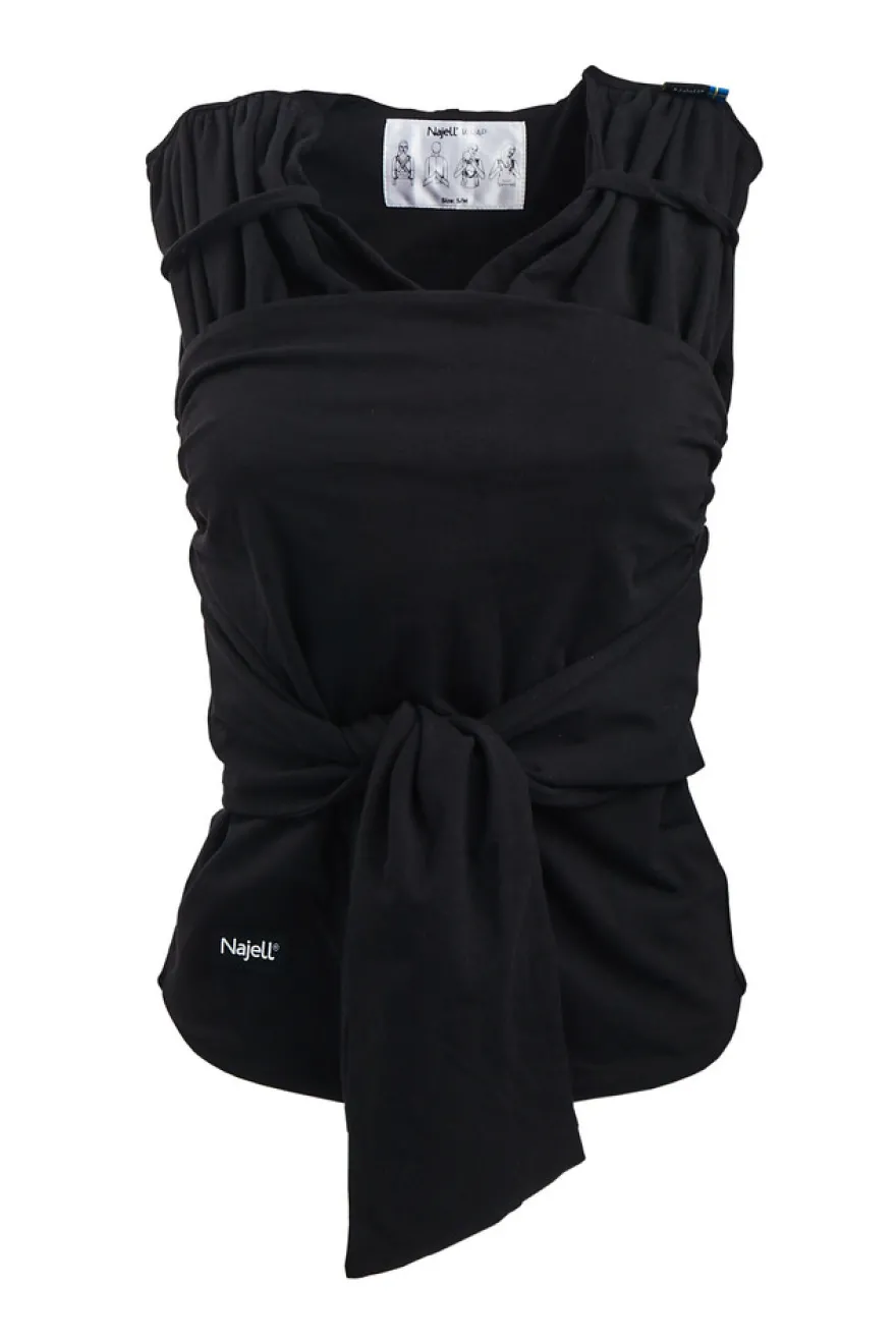 Najell Wrap Bärsjal L - Charcoal Black