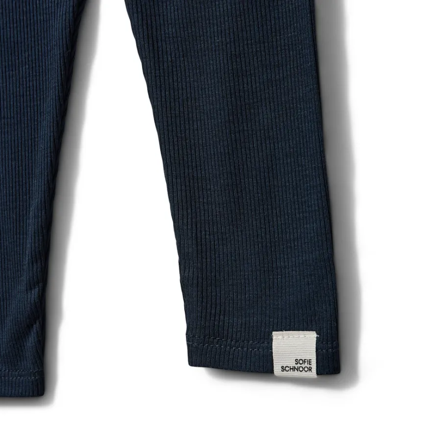 Naline Leggings - Navy Blue