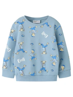 Name It Alfe Emil Sweatshirt - Ashley Blue