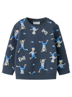Name It Alfe Emil Sweatshirt - Ombre Blue