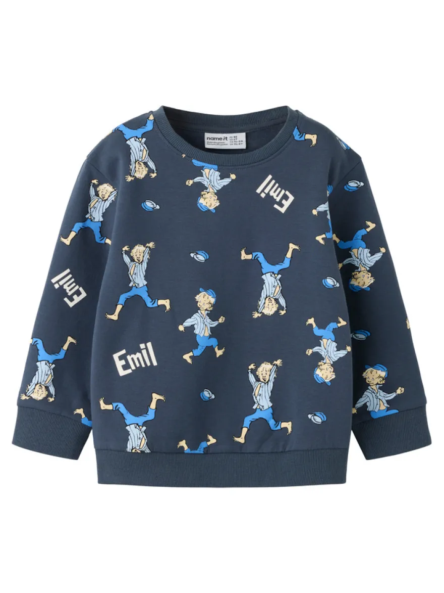 Name It Alfe Emil Sweatshirt - Ombre Blue