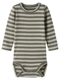 Name It Banio Långärmad Body - Dusty Olive