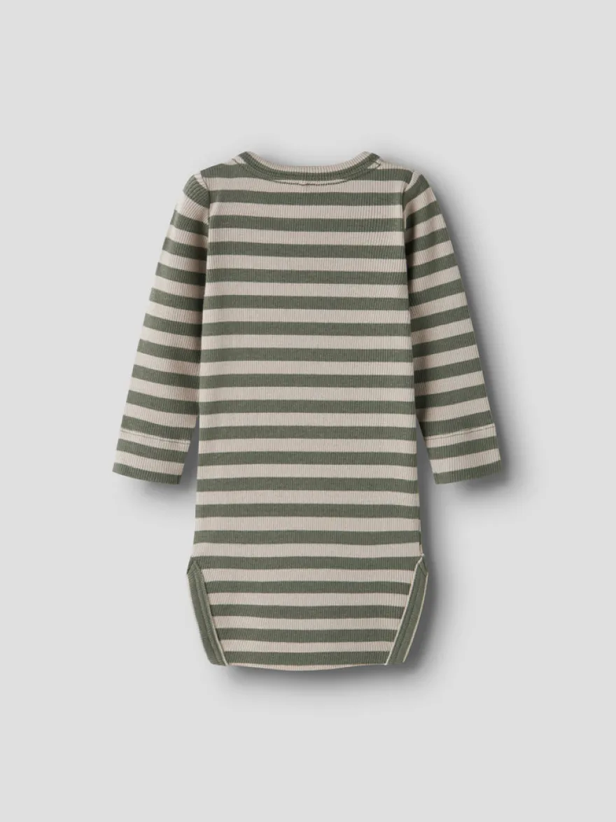 Name It Banio Långärmad Body - Dusty Olive
