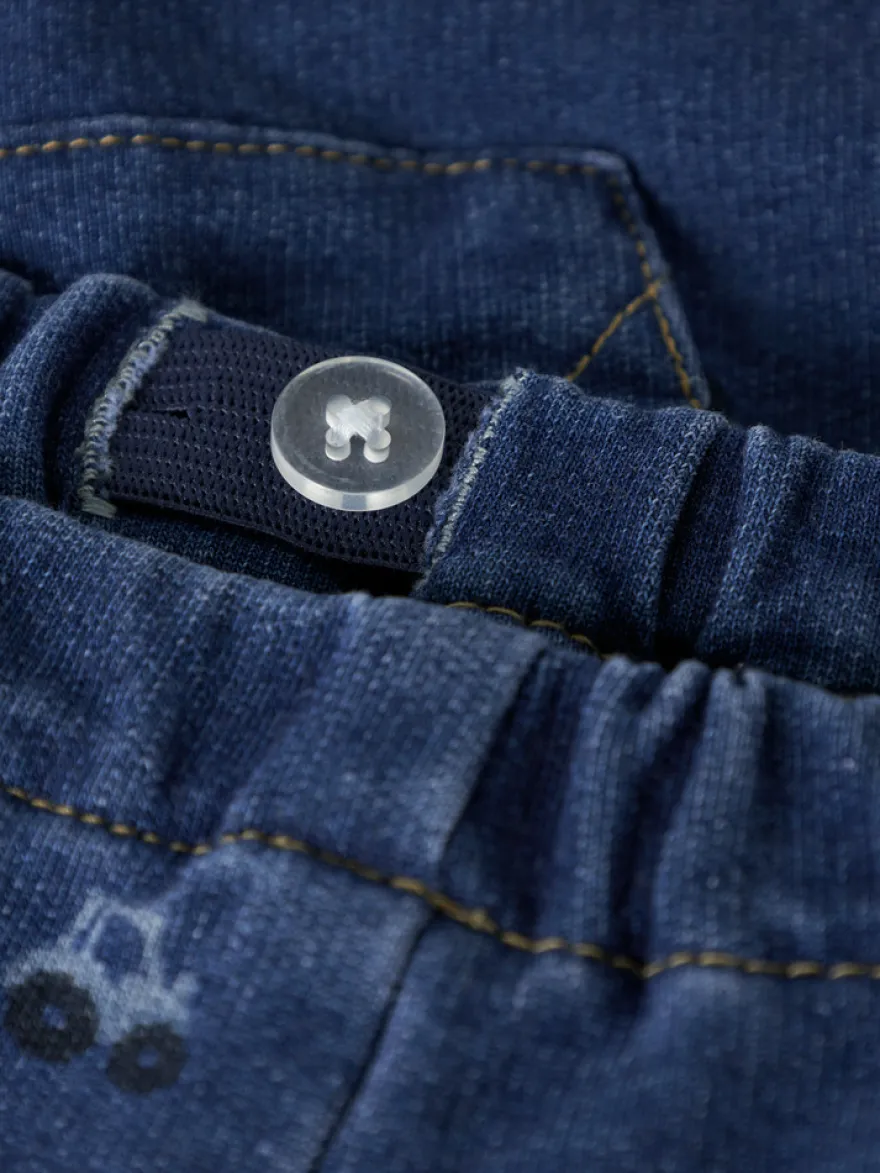 Name It Ben Barrel Sweatpants - Dark Blue Denim