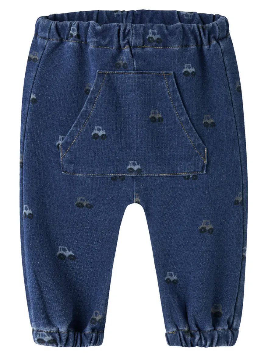Name It Ben Barrel Sweatpants - Dark Blue Denim