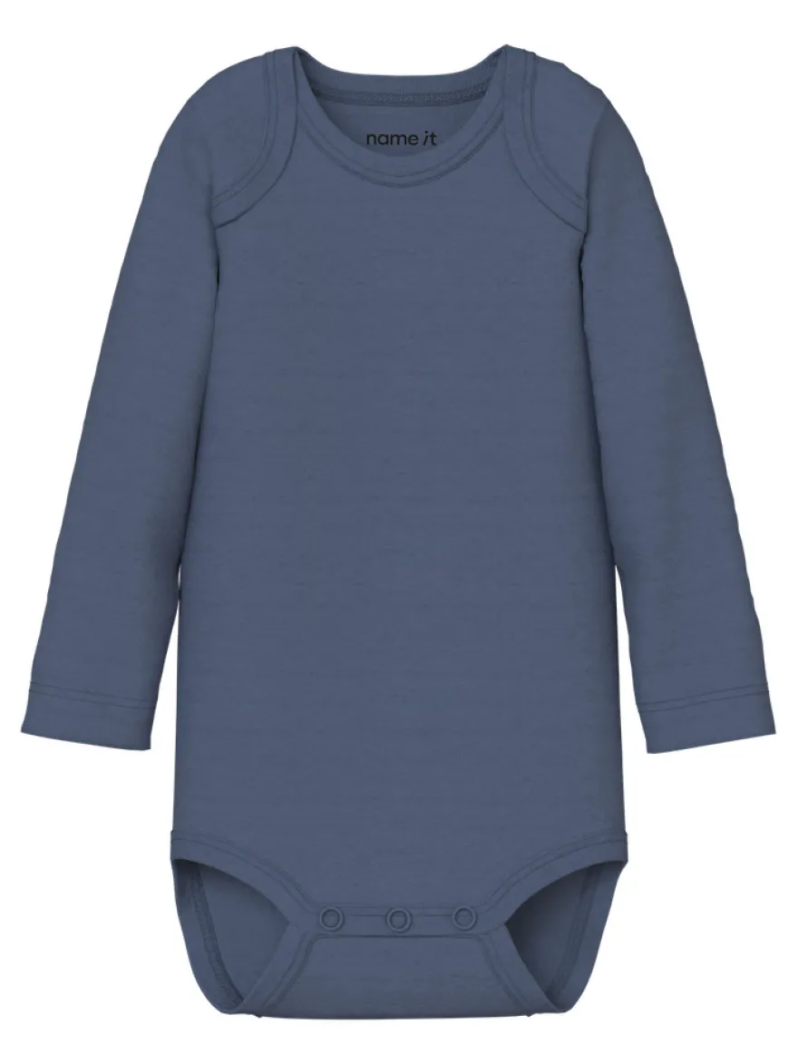 Name It Bilar Långärmad Body 3-Pack - Jet Stream