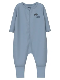 Name It Bilar Pyjamas m. Dragkedja 2-Pack - Jet Stream
