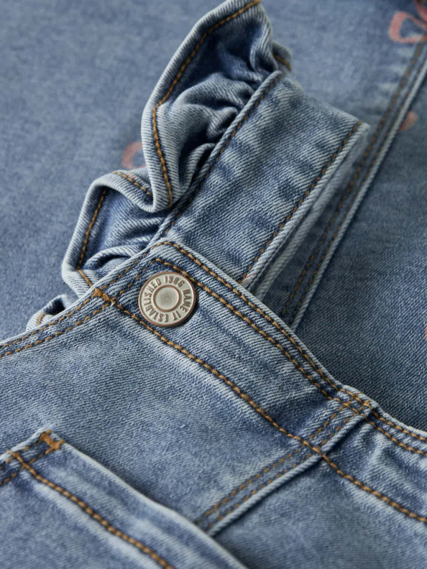 Name It Faith Spencer Klänning - Medium Blue Denim