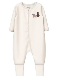 Name It Hund Pyjamas m. Dragkedja 2-Pack - Green Milieu