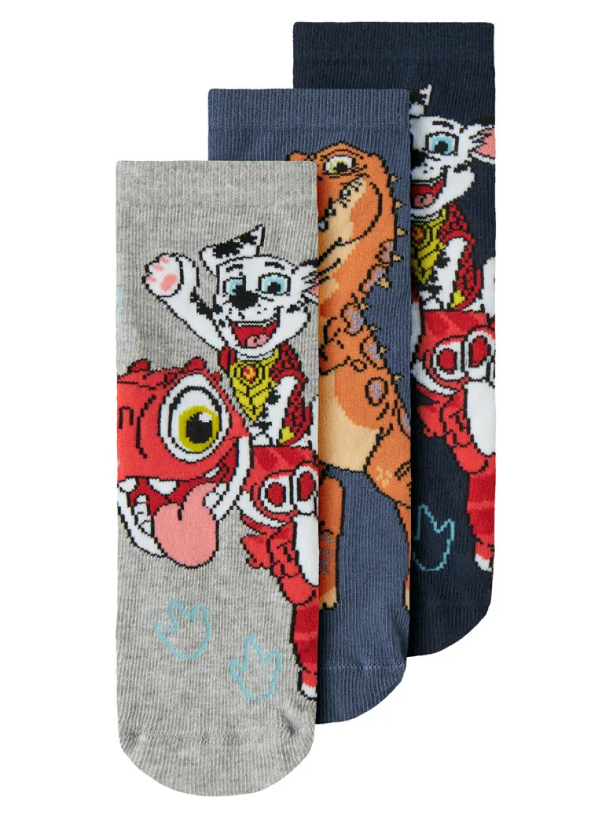 Name It Jannick Paw Strumpor 3-Pack - Navy Blazer