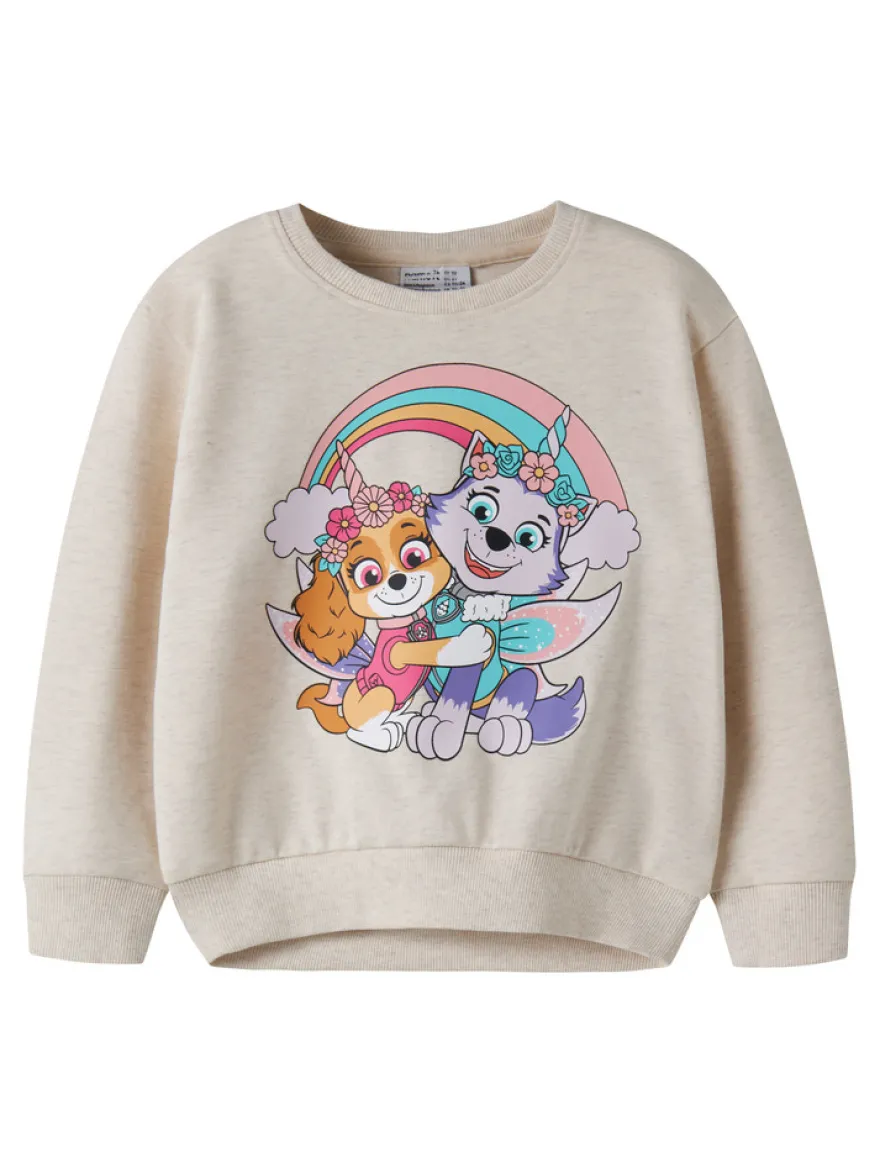 Name It Jemma Paw Sweatshirt - Peyote Melange