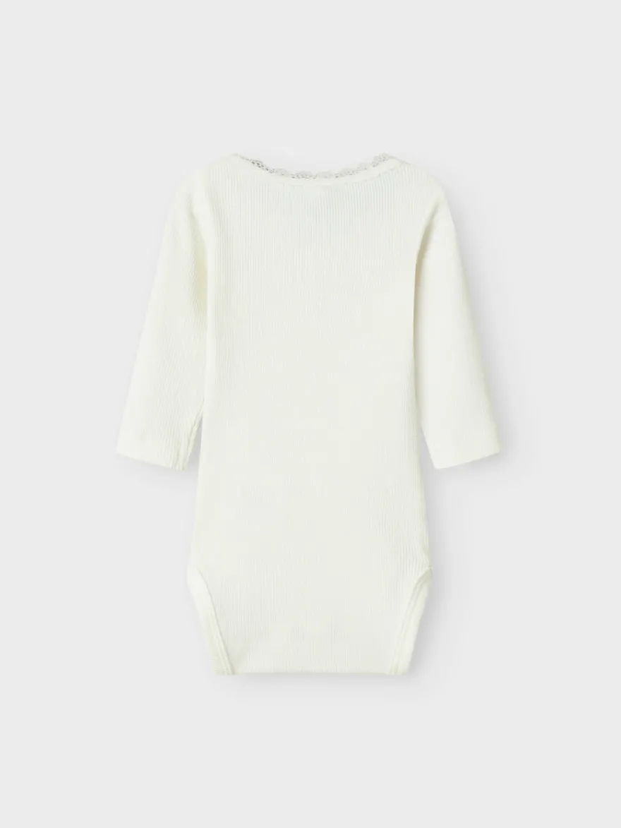 Name It Kab Långärmad Body - Cloud Dancer