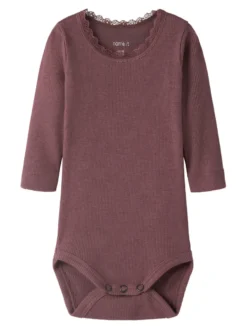Name It Kab Långärmad Body - Wild Ginger