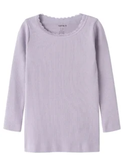 Name It Kab Långärmad Topp - Lavender Gray