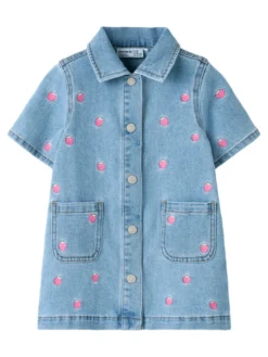 Name It Laila Denim Klänning - Light Blue Denim