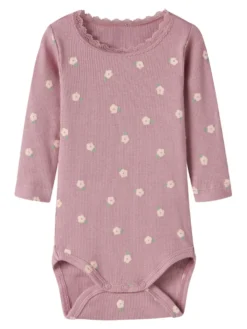 Name It Laurel Långärmad Body - Lilas