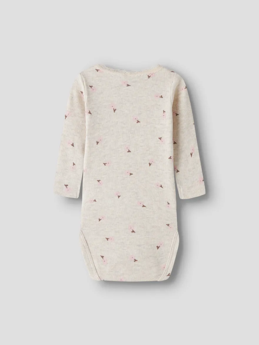 Name It Laurel Långärmad Body - Peyote Melange