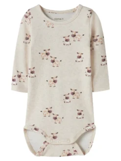 Name It Lois Långärmad Body - Peyote Melange