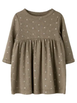 Name It Lona Klänning - Taupe Gray