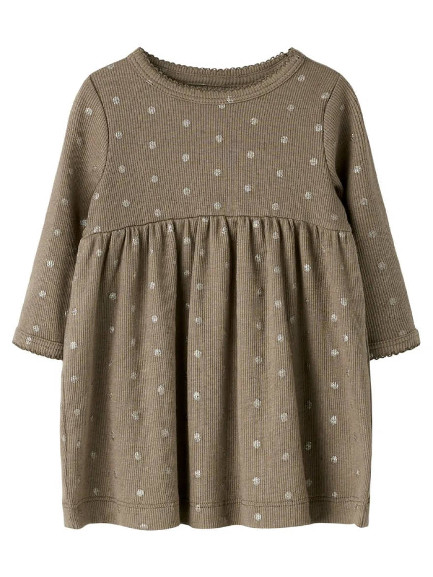 Name It Lona Klänning - Taupe Gray