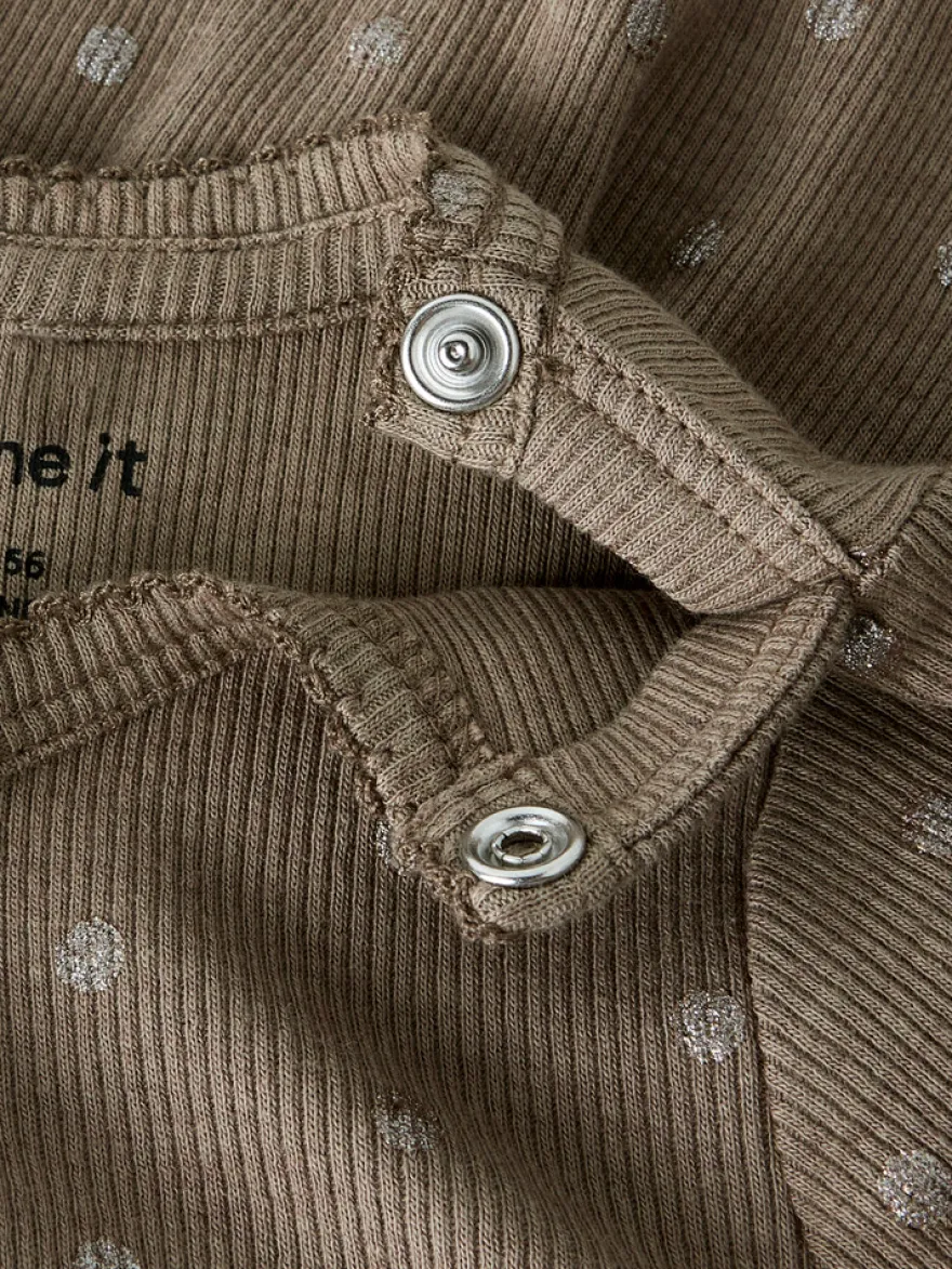 Name It Lona Klänning - Taupe Gray