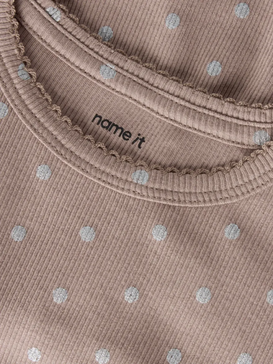 Name It Lona Klänning - Taupe Gray