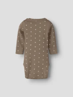 Name It Lona Långärmad Body - Taupe Gray
