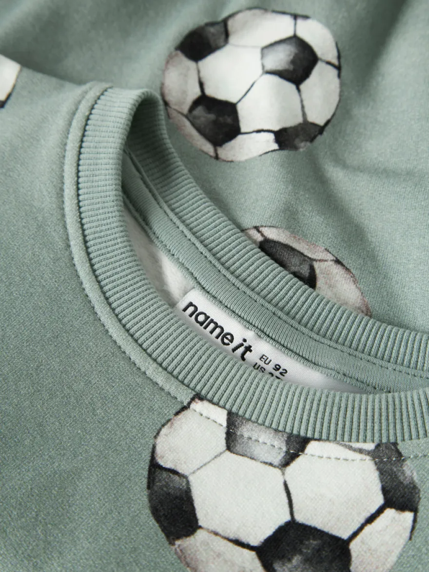 Name It Louie Sweatshirt - Green Milieu