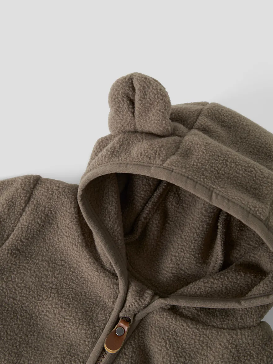 Name It Meeko Fleece Jacka - Walnut