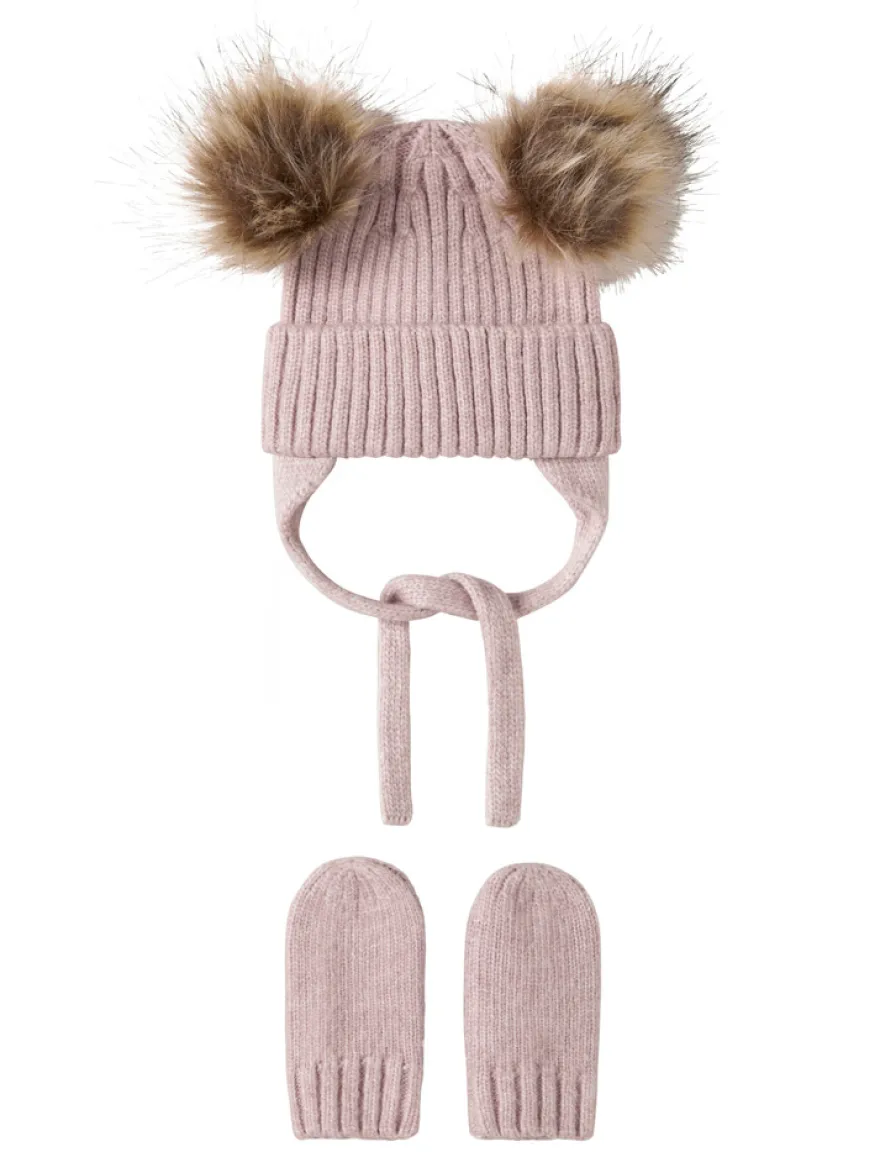 Name It Mora Mössa Set - Violet Ice