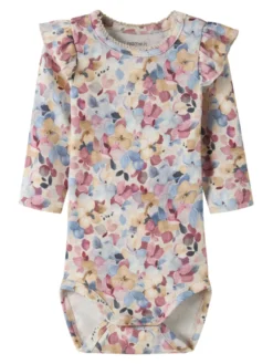 Name It Nadena Långärmad Body - Peyote Melange