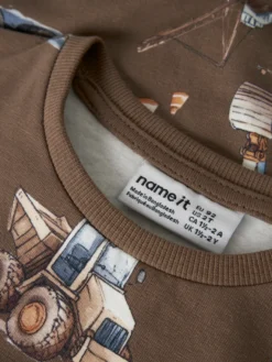 Name It Nelson Sweatshirt - Brown Lentil